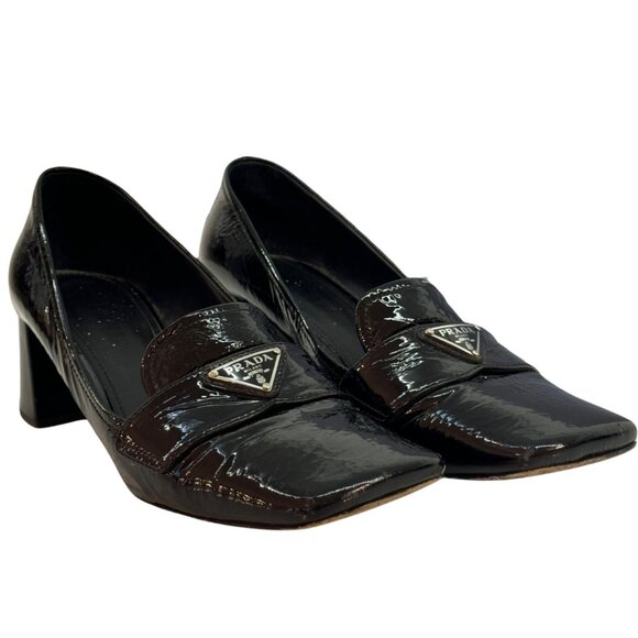 PRADA Patent Leather Calzature Dona Pumps - Picture 1 of 10